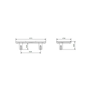 4826 Harmonique Kulp Antik Renk Tek Adet Yarım 64 Mm