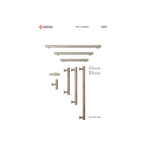 9208 Modern Kulp Parlak Nikel Renk 288 Mm - İki Delik Arası Mesafe