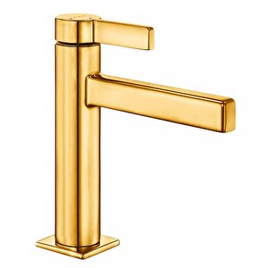 Eca Life Altın Görünümlü Kollu Sabit Lavabo Bataryası 102188784a1