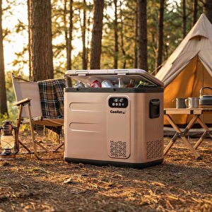 Clk60d 12/24v/220volt 59 Litre Çift Bölmeli Outdoor Kompresörlü Bluetooth Bağlantılı Oto Buzdolabı