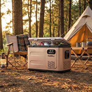 Clk40d 12/24v/220volt 39 Litre Çift Bölmeli Outdoor Kompresörlü Bluetooth Bağlantılı Oto Buzdolabı