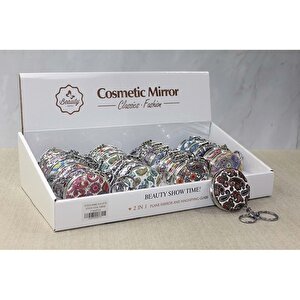 Taşlı El Aynası Anahtarlık