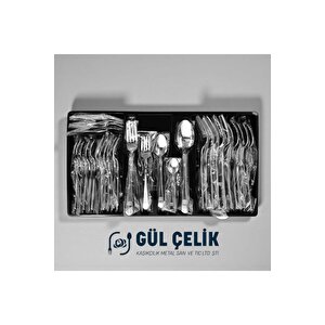 30 Parça 6 Kişilik 18/10 Kalite Çatal Kaşık Seti Alvina Model 304 Paslanmaz Çelik