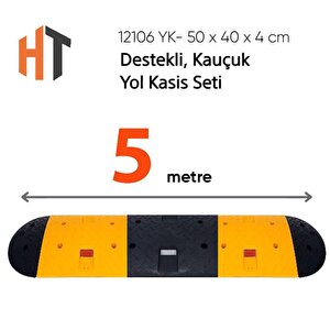 Destekli, Kauçuk Yol Kasisi Seti 5 Metre