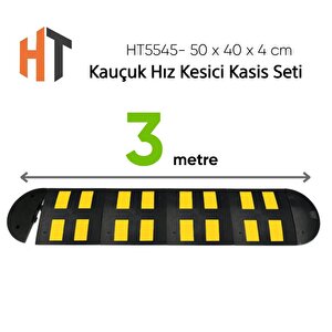 Kauçuk Hız Kesici Kasis Seti 50 X 40 X 4 Cm - Eko - 3 Metre