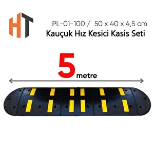 Kauçuk Hız Kesici Set Kapaklı, Yol Kasisi 5 Metre