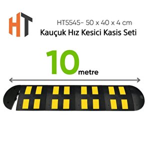 Kauçuk Hız Kesici Kasis Seti 50 X 40 X 4 Cm - Eko - 10 Metre