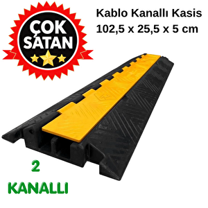 2 Kanallı Hız Kesici Seti - Kablo Koruyucu 2 Metre