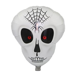 Evimdeyokyok Örümcek Ağ Desenli İskelet Folyo Balon Desenli