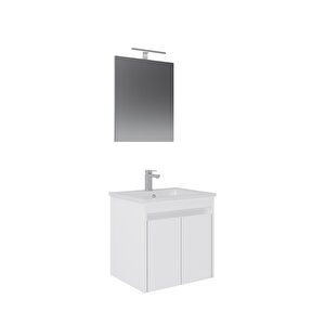 Lova 60 Cm Banyo Dolabı Takımı Mat Beyaz