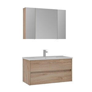 Side 100 Cm Çekmeceli Banyo Dolabı Takımı Legnano