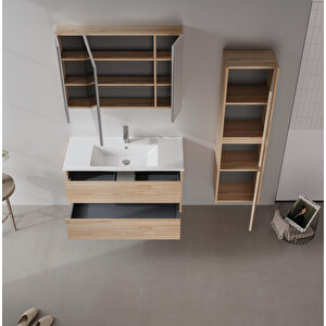 Side 100 Cm Çekmeceli Banyo Dolabı Takımı Legnano