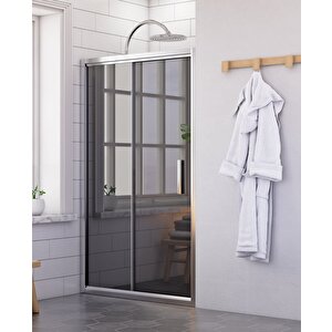 Nova Pure İki Duvar Arası 1 Sabit 1 Sürgü Duşakabin 144x144 Cm Şeffaf