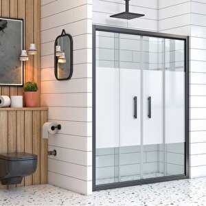 Mira Clarity Orta Açılır 2 Sabit 2 Sürgü Duşakabin 195x195 Cm Şeffaf