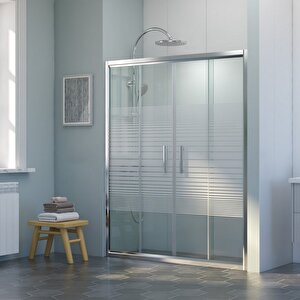 Nova Elementa Orta Açılır 2 Sabit 2 Sürgü Duşakabin 182x182 Cm 182 cm