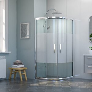 Nova Flow Oval Duşakabin 70x150 Cm Şeffaf