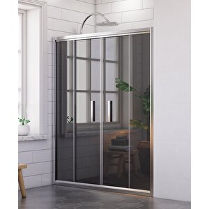 Nova Pure Orta Açılır 2 Sabit 2 Sürgü Duşakabin 174x174 Cm 174 cm