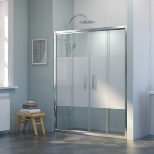 Nova Flow Orta Açılır 2 Sabit 2 Sürgü Duşakabin 170x170 Cm 170x170 cm