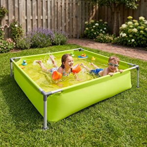 Kids Frame Pool Yeşil Çerçeveli Çocuk Havuzu 122 Cm X 122 Cm X 33 Cm 17256