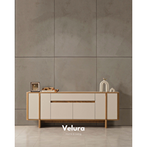 Eylül Konsol - Naturel Ve Krem (ayna Hariç) Ceviz Naturel