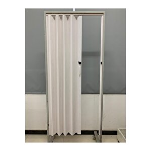 Akordeon Kapı Kibar Modeli, Akağaç Ahşap Desenli, 84x216cm