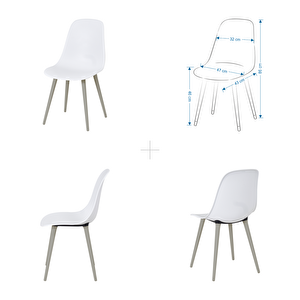 Language Tilia Plastik Bahçe Balkon Bistro Seti Katlanır Masa 60*60 Cm (1+4 Set)