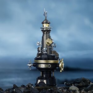 Rokr Cgm01 Navi lighthouse Diy Mechanical 3d Puzzle Maket Model Seti 3d Model Kit Detaylı Dekoratif Hobi Seti Hareketli Ve Işıklı