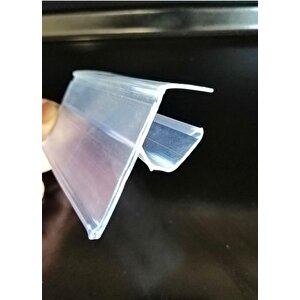 25 Adet 18 Mm Sunta Ve Ahşap Raflar İçin Raf Önü Etiketlik 100 Cm - Pvc Etiketlik