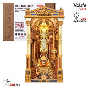 Rolife Tgb16 Library Of Wonders Kitap Köşesi Book Nook Diy Minyatür Maket Model Seti Mini Dollhouse 3d Model Kit Detaylı Dekoratif