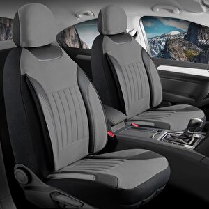 Volvo V50 Station Wagon Tay Tüyü Oto Koltuk Kılıfı Fermuarlı Ön Arka Set Füme Edition