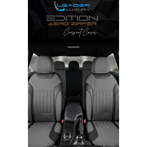 Ford Focus Active Tay Tüyü Oto Koltuk Kılıfı Fermuarlı Ön Arka Set Füme Edition