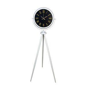 Lüks Beyaz Tripod Ayaklı Saat