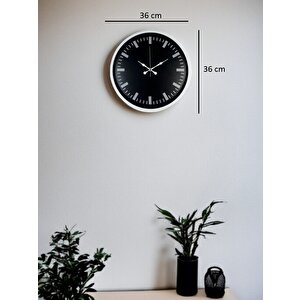 Beyaz 36 Cm Modern Duvar Saati
