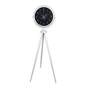 Premium Mermer Desenli Tripod Ayaklı Saat
