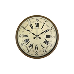 36 Cm Kahverengi Retro Duvar Saati