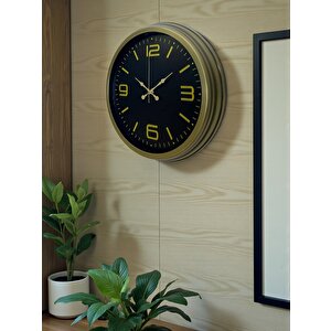 40 Cm Metal Eskitme Vintage Duvar Saati