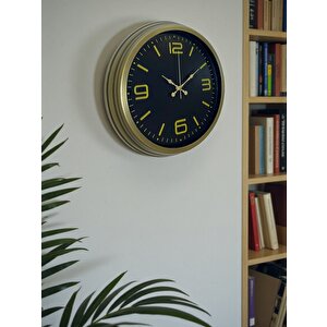 40 Cm Metal Eskitme Vintage Duvar Saati
