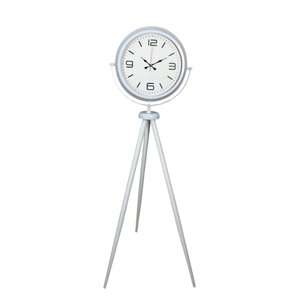 Modern Line Beyaz Tripod Ayaklı Saat