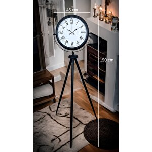 Black Elegance Tripod Ayaklı Saat