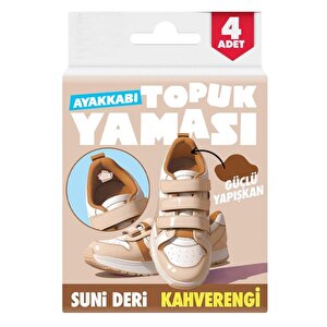 Ayakkabı Topuk Yaması Ayakkabı Tamir Yaması Sunni Deri Kendinden Yapışkanlı-kahverengi̇