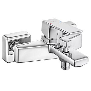 Eca Royal Krom Renk Kireç Kırıcılı Gizli Perlatör Banyo Bataryası