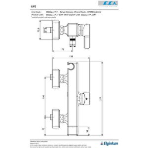 Eca Life Mat Antrasit 102102777c5 Ürün Kodlu Banyo Bataryası
