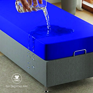 Alez Fitted Pu Kumaş Sıvı Geçirmez Koruyucu 120x200 cm
