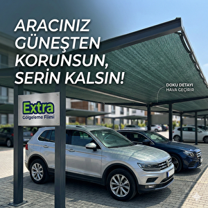 Yeşi̇l Extra Gölgeleme Fi̇lesi̇  %40 Gölgeleme - 30 Gr/m2 - 5 Mt. X 100 Mt 500x10000 cm