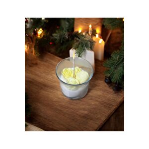 Sarı Gül Rüyası Doğal Mum Temalı El Yapımı %100 Doğal Soya Wax Kokulu Dekoratif Mum