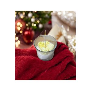 Sarı Gül Rüyası Doğal Mum Temalı El Yapımı %100 Doğal Soya Wax Kokulu Dekoratif Mum