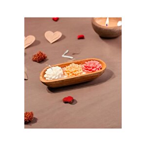 Lotus Harmoni Doğal Mum Temalı El Yapımı %100 Doğal Soya Wax Kokulu Dekoratif Mum
