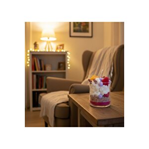 Berry Bliss Doğal Mum Temalı El Yapımı %100 Doğal Soya Wax Kokulu Dekoratif Mum