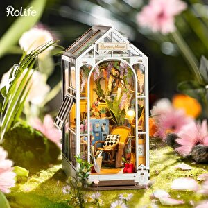 Rolife Tgb06 Garden House Kitap Köşesi Book Nook Diy Minyatür Maket Model Seti Mini Dollhouse 3d Model Kit Detaylı Dekoratif Hobi