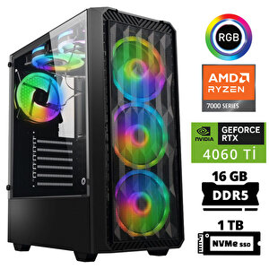 Delux X34 Ryzen 5 7500f 16gb Ddr5 Ram 1tb M.2 Nvme Ssd 8gb Rtx4060 Ti Oyuncu Tavsiye Sistem